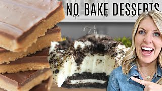 3 Easy DUMP AND GO No Bake Desserts [upl. by Lennor]