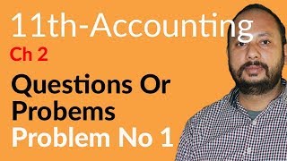 ICom Part 1 Accounting ch 2 lec 2  Problem no 1 Accounting Equation Inter part 1 Accounting [upl. by Frisse]