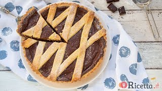 Crostata al cioccolato  Ricettait [upl. by Domineca]