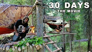 Ovens 30 Day Survival Challenge THE MOVIE Canadian Rockies [upl. by Sisi450]