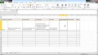 Software testing using excel  How to build test cases [upl. by Evslin]