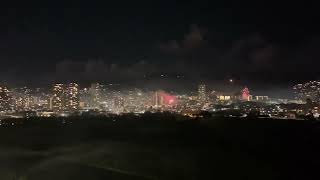 Waikiki Fireworks 2023 New Years Eve Celebration Oahu Hawaii [upl. by Antipus]