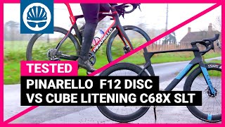 Superbike Shootout  Pinarello Dogma F12 vs Cube Litening C68X [upl. by Nalloh]