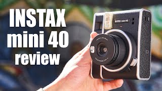 Fujifilm INSTAX Mini 40 REVIEW vs Mini 11 BEST Instant camera and tutorial [upl. by Pickford]