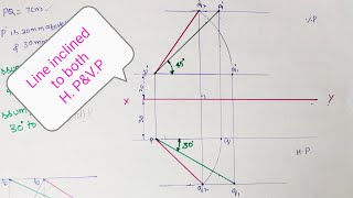 Line Inclined to Both H Pamp V P [upl. by Llehcnom]