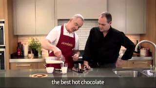 How to make a hot chocolate using an aerolatte milk frother [upl. by Anilas]