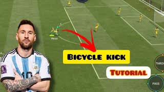 FIFA MOBILE BICYCLE KICK TUTORIAL [upl. by Enoryt248]