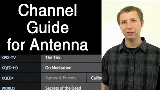 TV Channel Guide Options for OTA Antenna TV [upl. by Tobi]