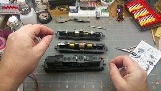 DCC decoder install in an Athearn locomotive [upl. by Fein]