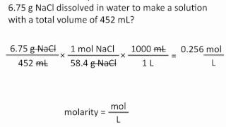 Molarity  Chemistry Tutorial [upl. by Nois]