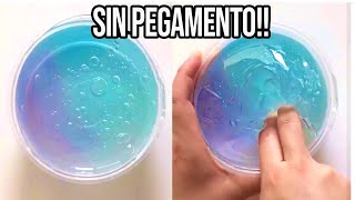 HAZ SLIME CON 1 INGREDIENTE💦 Probando Recetas SIN Pegamento [upl. by Arehs]